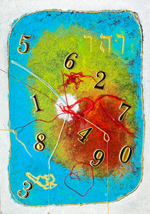 “Time travel” contemporary art painting, 50x70cm