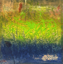 Load image into Gallery viewer, Contemporary art, abstract painting “Blue and green symphony”
