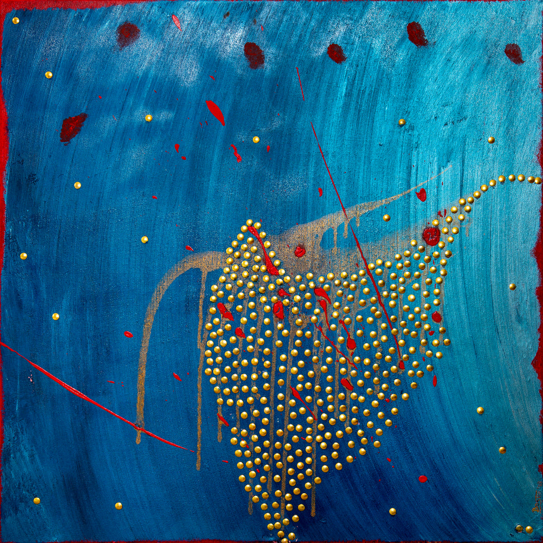 Contemporary abstract painting Heart
