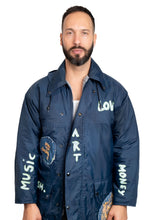 Load image into Gallery viewer, One-of-a-kind unisex blue coat by Bosko
