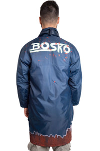 One-of-a-kind unisex blue coat by Bosko