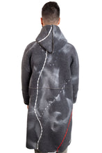 Load image into Gallery viewer, One-of-a-kind unisex grey coat by Bosko
