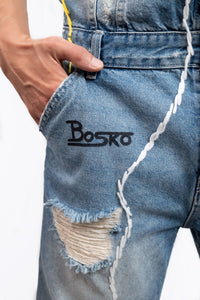 Denim cropped jumpsuit by Bosko