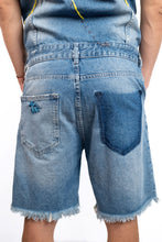 Load image into Gallery viewer, Denim cropped jumpsuit by Bosko
