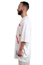 Load image into Gallery viewer, One-of-kind white short sleeve T-shirt by Bosko
