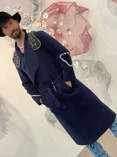 Load image into Gallery viewer, Mod 94: One of a kind long blue coat
