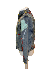Load image into Gallery viewer, One of a kind jeans jacket MOD 77 by Bosko

