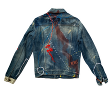 Load image into Gallery viewer, Mod 98: One of a kind jeans jacket
