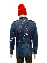 Load image into Gallery viewer, Blue jacket with painted details | MOD 40
